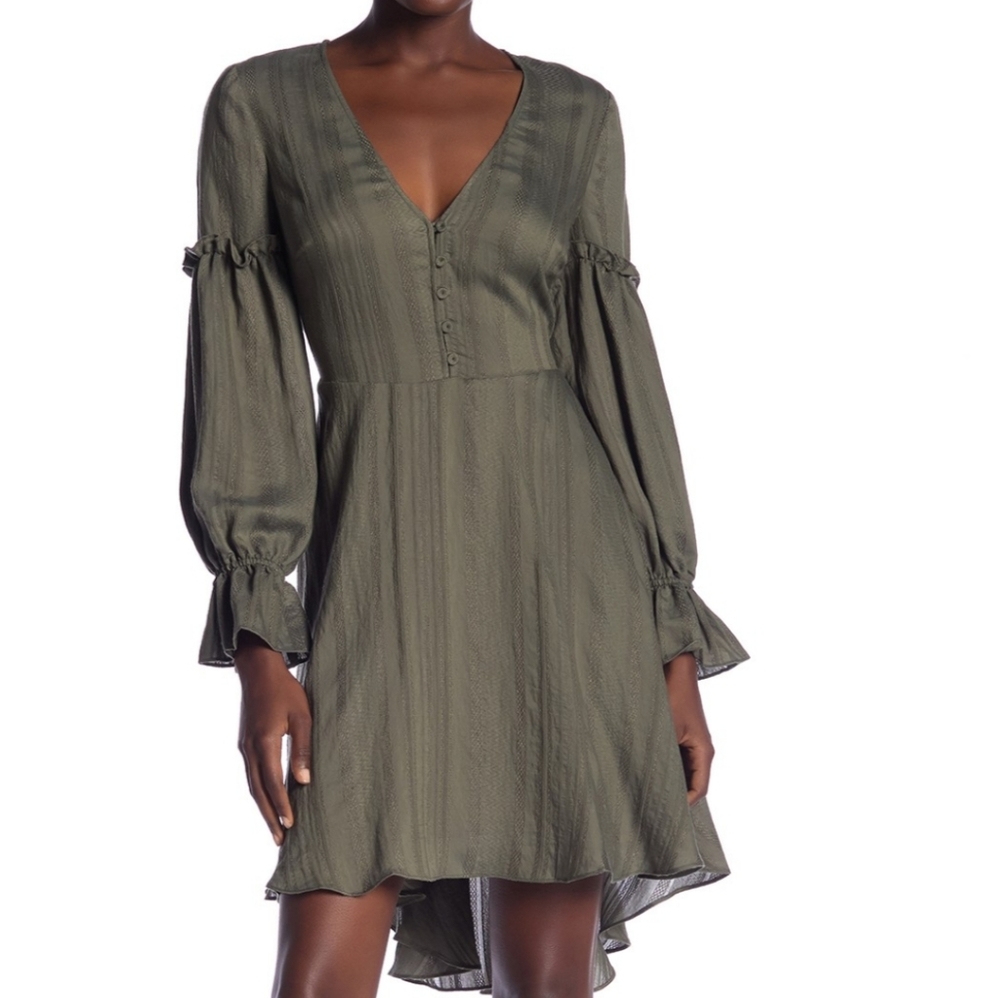 Long Sleeve Hi-Lo Hem Summer Dress! Limi